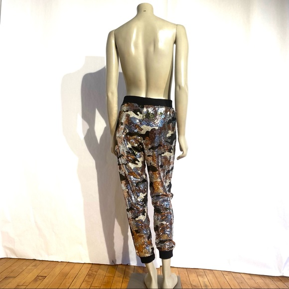 Camo Print Sequence Jumpsuit Pant - Picture 4 of 5